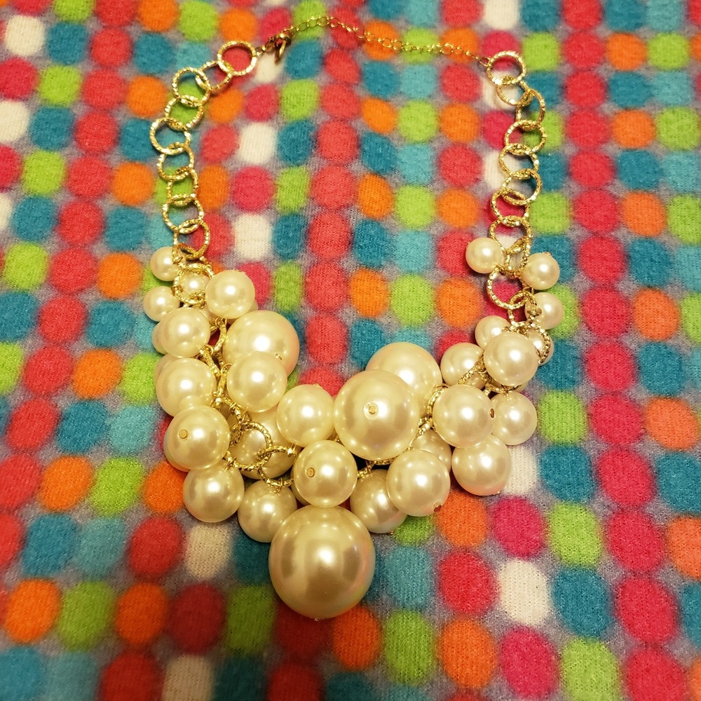Large mulipearl necklace